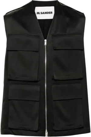Jil Sander Gabardinevævet vest