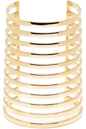 Amina Muaddi Angelica brass bracelet