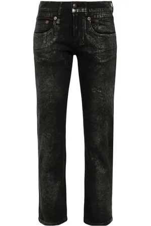 R13 Metalliske skinny-jeans