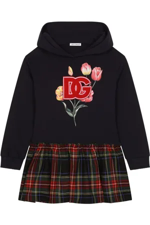 Dolce & Gabbana Skotskternet kjole i jersey