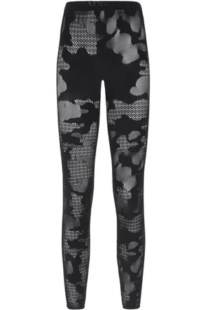 GCDS Leggings i mesh med kamuflagemønster