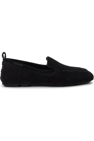 VERSACE Villa loafers i ruskind