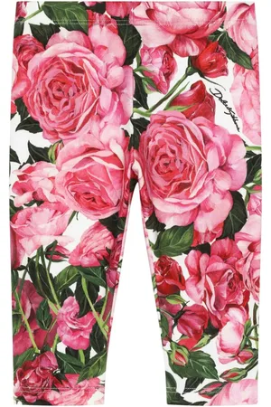 Dolce & Gabbana Leggings med rosetryk