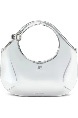 Courrèges Mini Holy tote med metallisk effekt