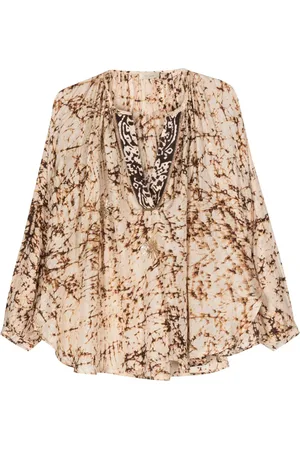 Mes Demoiselles Bluse med abstrakt tryk