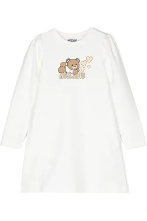 Moschino Kjole i jersey med bamse- og logotryk