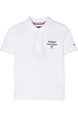 Tommy Hilfiger Piqué-vævet polo med broderet logo