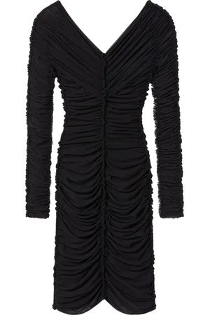 AZ FACTORY Ruchet kjole med off-the-shoulder-snit