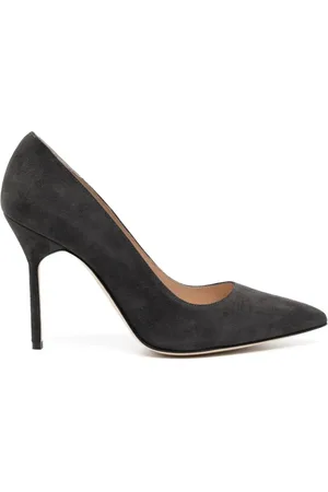 Manolo Blahnik BB 100mm pumps i ruskind