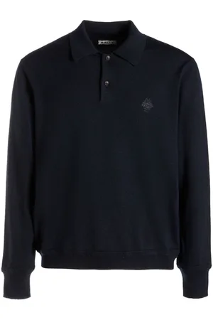 Bally Langærmet polo med broderet logo