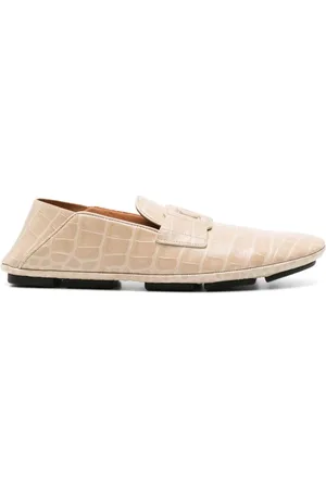 Dolce & Gabbana Loafers i læder med krokodilleeffekt