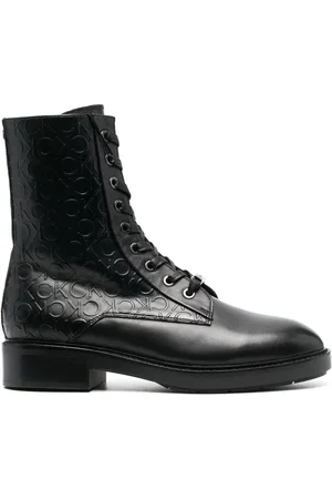 Calvin Klein Combat-støvler med præget monogram