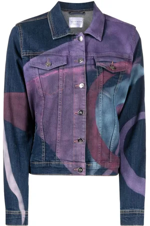 Madison.Maison Denimjakke med grafisk tryk