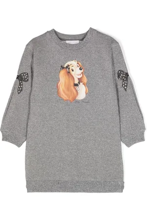 MONNALISA X Disney kjole i lurex og jersey