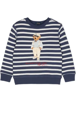 Ralph Lauren Sweatshirt i jersey med Polo Bear-tryk