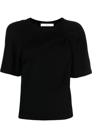 IRO T-shirt med brede ærmer og samledetalje