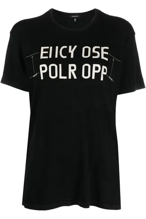R13 T-shirt med slogantryk