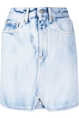 Alessandra Rich Højtaljet denimnederdel