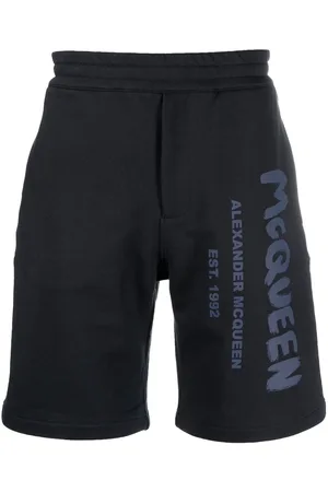 Alexander McQueen Træningsshorts med graffiti-tryk