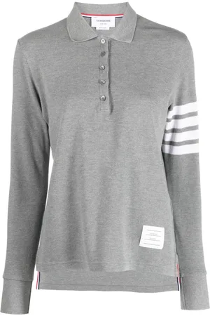Thom Browne Langærmet 4-Bar polo