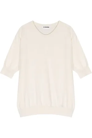 Jil Sander Ribstrikket T-shirt