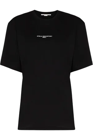 Stella McCartney T-shirt i bomuld med logotryk