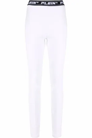 Philipp Plein Leggings med logobånd i taljen