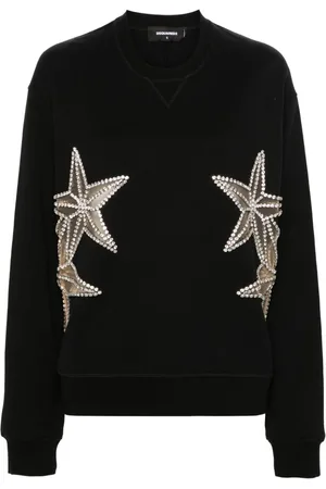 Dsquared2 Sweatshirt med krystaludsmykning