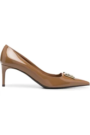 Dolce & Gabbana 65mm læderpumps med logoplade
