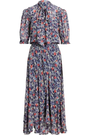 Ralph Lauren Lang kjole med blomstertryk