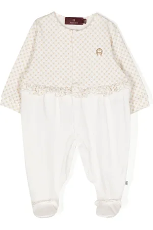 Aigner Pyjamas med flæsedetalje og logotryk