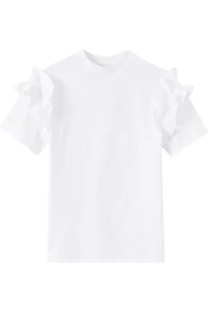 Destree Sophie T-shirt med flæsedetalje