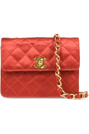 CHANEL Lille klassisk skuldertaske med flaplukning fra 1990