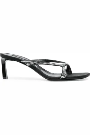 Sergio Rossi Sr Aracne 60mm mules med krystaludsmykning