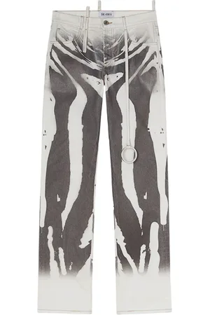 The Attico Jeans abstrakt tryk