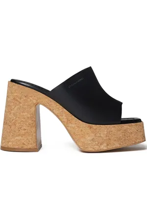 Stella McCartney Skyla mules med kork-plateausål