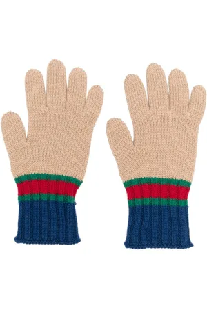 Gucci Stribede strikkede handsker