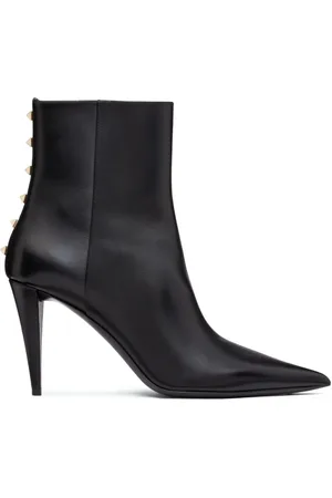 VALENTINO GARAVANI Rockstud 90mm ankelstøvler i læder