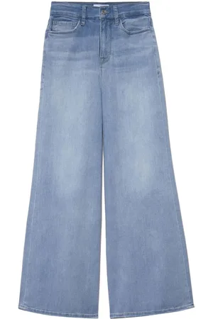 Frame Jeans med brede ben og mellemhøj talje