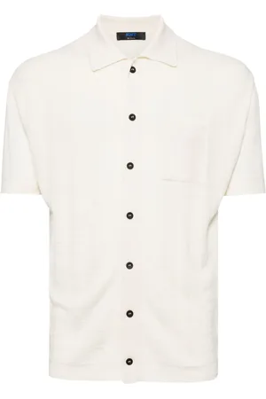 Kiton Strikket cardigan med korte ærmer