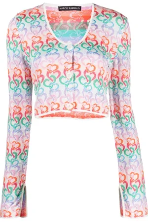 Marco Rambaldi Cropped cardigan med hjertemønster