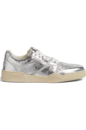 Dsquared2 Metalliske sneakers i læder