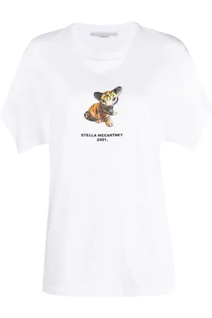 Stella McCartney T-shirt med tigertryk