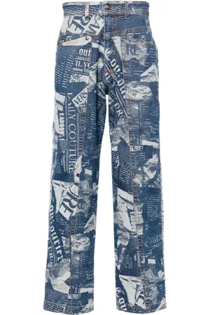 VERSACE Magazine-jeans med lige ben