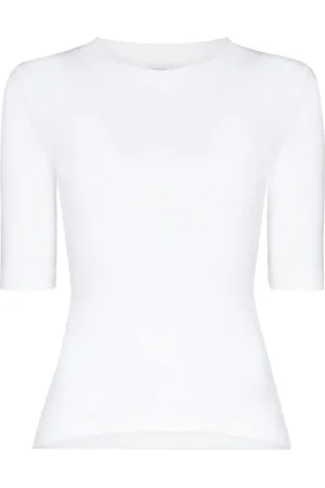 ROSETTA GETTY T-shirt med rund hals og korte ærmer
