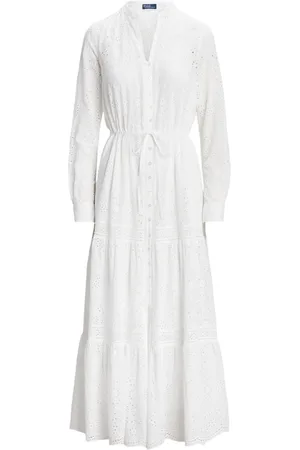 Ralph Lauren Lang kjole med huldetalje