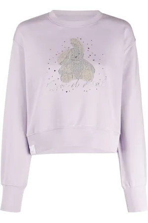 Izzue Sweatshirt med broderet kanin og rund hals