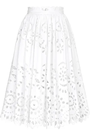 Dolce & Gabbana Nederdel med takket kant og udskæringsdetalje