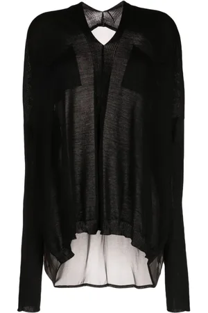 MASNADA Bluse med akstrakt tryk