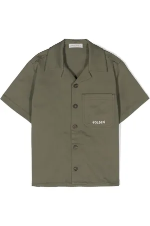 Golden Goose Skjorte i twill med camp-krave